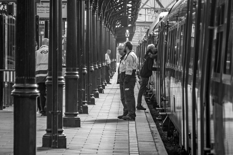 Bahnhof Groningen, Verabschiedung von Klaske Kuperus