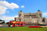 rome, sun, holidays, tourist bus