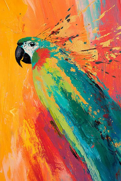 Abstract colourful parrot by Imperial Art House