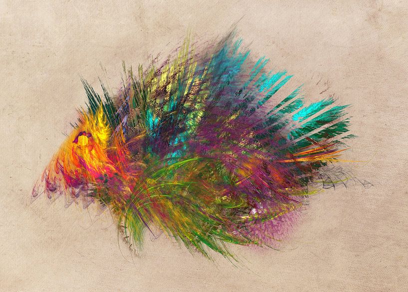 Fractal hedgehog #fractal #abstraction by JBJart Justyna Jaszke
