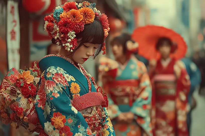 Malerei Japan Geisha von Egon Zitter