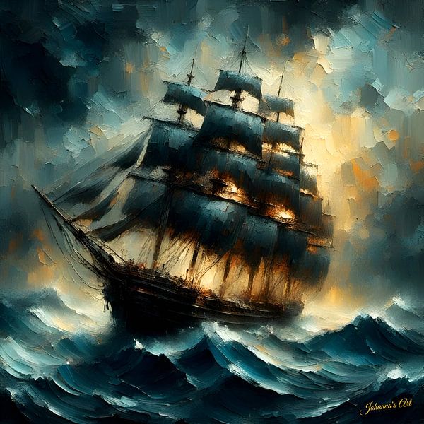 Sailing Through History 4 by Johannas Art Creations