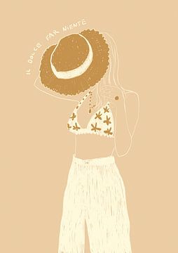 Zomermeisje omhoog van Studio Dolci