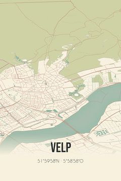Vintage landkaart van Velp (Gelderland) van MijnStadsPoster