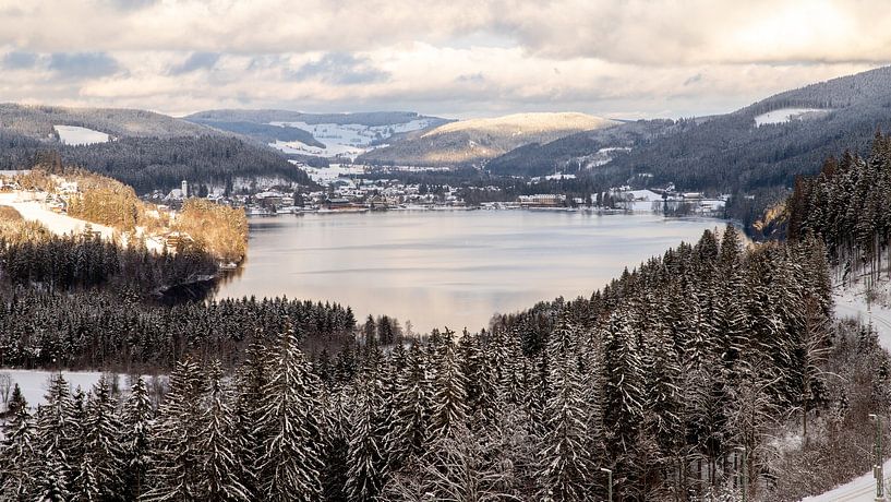 Vue sur le lac de Titisee en hiver par Alexander Wolff