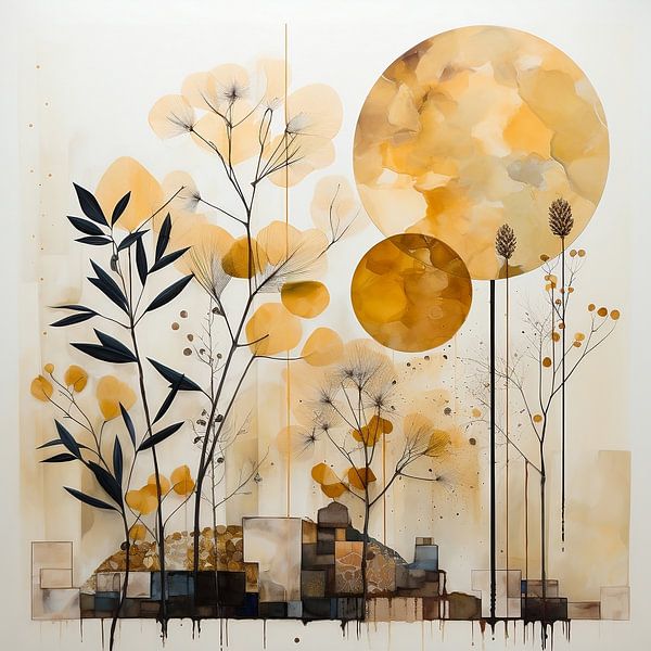 Botanical series: gold/yellow (10) by Ralf van de Sand