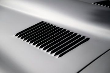 Jagauar E-type klassieke sportwagen detail