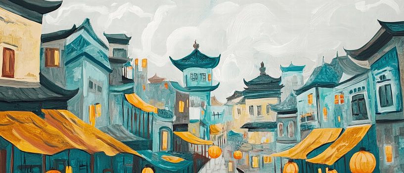 Fantasie Markt von Poster Art Shop