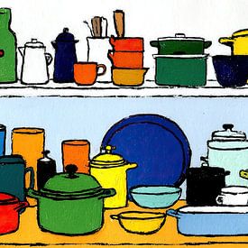 Küche Töpfe | Joyful Pots and Pans Collection von OMG Art