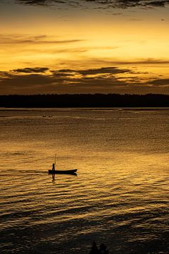 Gouden zonsondergang van Studio468