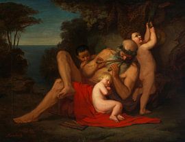 Silenus with Sleeping Bacchus Boy, Anselm Feuerbach