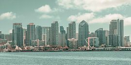 SAN DIEGO SKYLINE Impressie van Harbor Island | urban vintage style van Melanie Viola