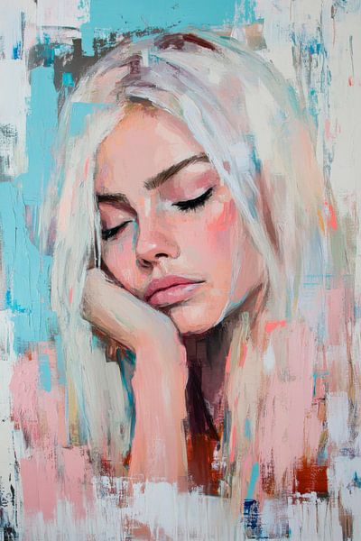 Delicate sadness in colours by Poster Art Shop