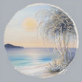 Tranquil Coastal Serenity: A Soft-Focus Dreamscape by Artistic