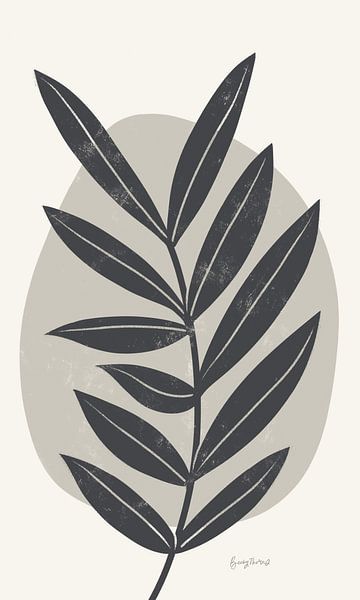 Mid Century Modern II Gray Crop, Becky Thorns by Wild Apple