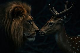 Stiller Blickkontakt im Wald von Imperial Art House