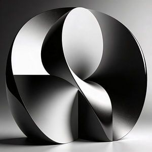 Geometrische Kurven aus Licht und Schatten