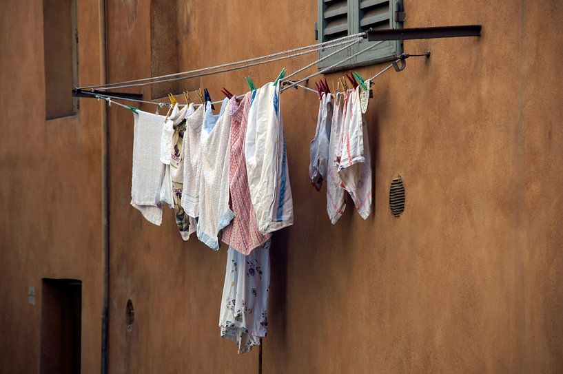 Clothesline in Italy by Regina Elise