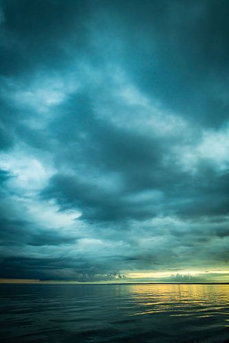 The last light on the beach, Denmark, Sildestrup Strand.