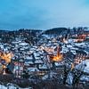 Monschau, une vue panoramique sur Peter Haastrecht, van