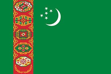 Vlag van Turmenistan van de-nue-pic