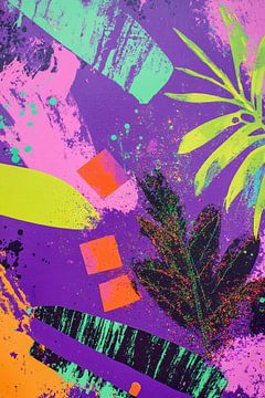 Tropisch abstract kleurrijk ontwerp van Imperial Art House