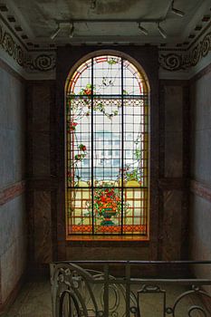 Prachtig glas in loodraam