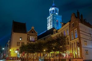 Deventer Lebuinus kerk vanaf nieuwe markt