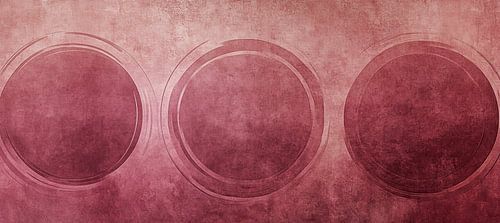 Abstrait rouge | Cercles rouges