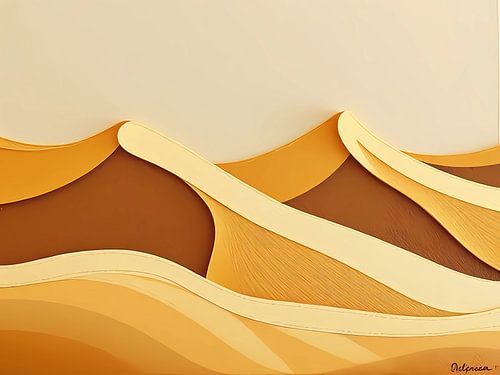 Gouden woestijngolven