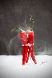 Peppers in a blizzard by Ester Overmars