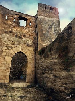 De poort van het kasteel van Xativa
