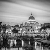 Italië in vierkant zwart wit, Rome