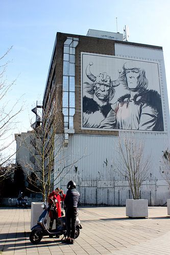 Ontmoeting op het plein