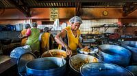 Plasa Bieu, Curacao, sfeerfoto van lokaal restaurant