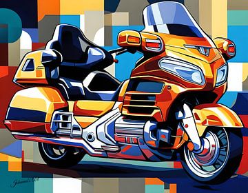 Abstract Art Illustration - motoren 1 van Johanna's Art