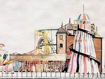 Funfair on Brighton Pier by Dorothy Berry-Lound