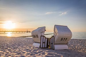 Strandkorb-Idylle in Zingst, Mecklenburg-Vorpommern, Deutschland