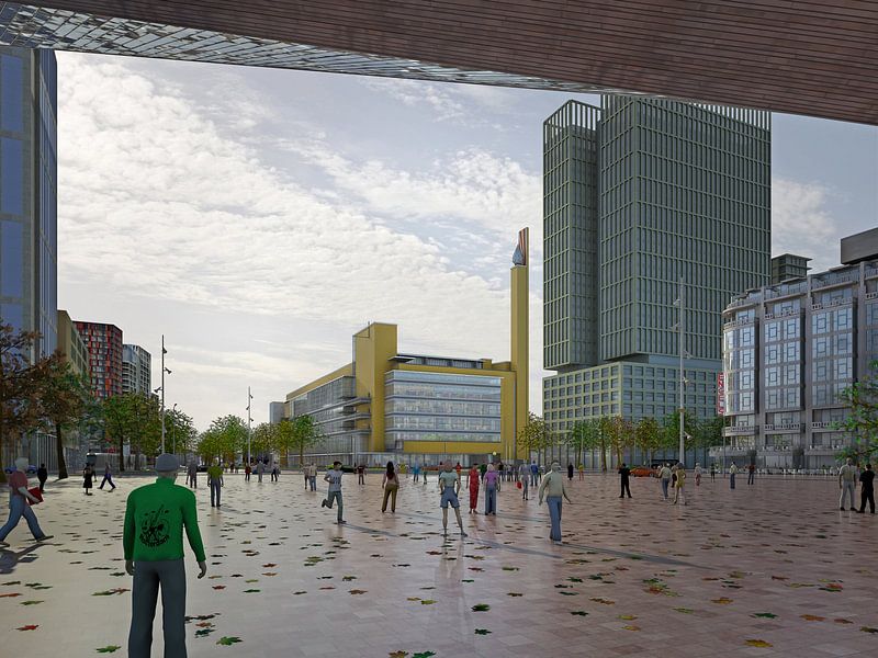 Dudok's Bijenkorf wiederaufgebaut, Rotterdam von Frans Blok