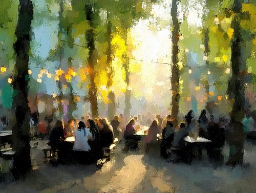 Summer afternoon on the terrace