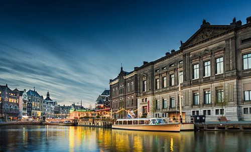 zicht op het Rokin in Amsterdam van Ivo de Rooij