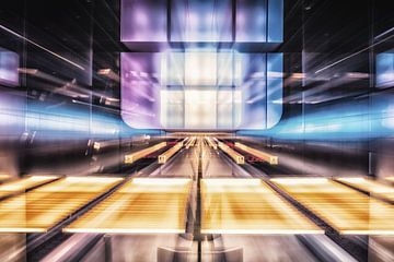 Hamburg - HafenCity Universiteit metrostation Zoomburst