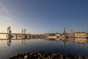 Kampen skyline in golden light #3 von Edwin Mooijaart