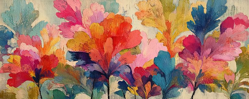 Flower painting | Cheerful flowers in bright colours by Flower Studio