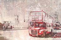 City-Art London Red Buses von Melanie Viola Miniaturansicht