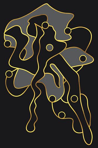 Gouden Eeuwige Vormen | zwart