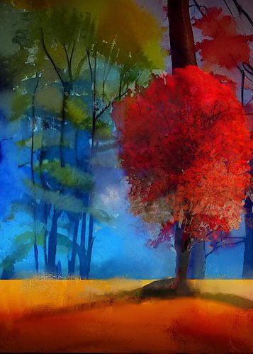 Flamboyanter roter Baum