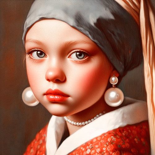 The young girl with the pearl.