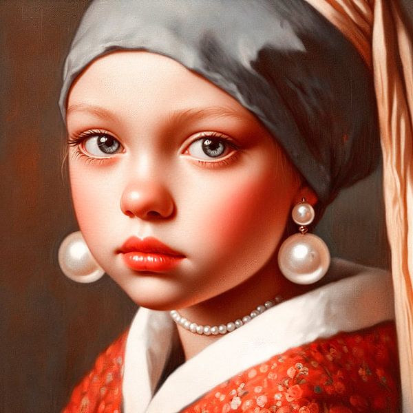 Das junge Mädchen mit der Perle. von Ineke de Rijk