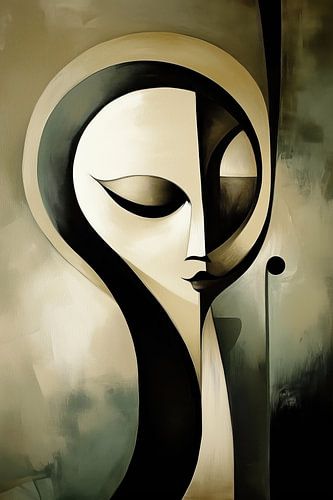 Modern abstract portret